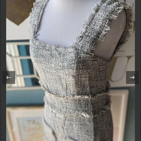 Oliva Ceus Chic Tweed Sleeveless Dress - Picture 3 of 10